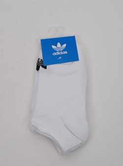Adidas Trefoil liner socks 3 pack White white white