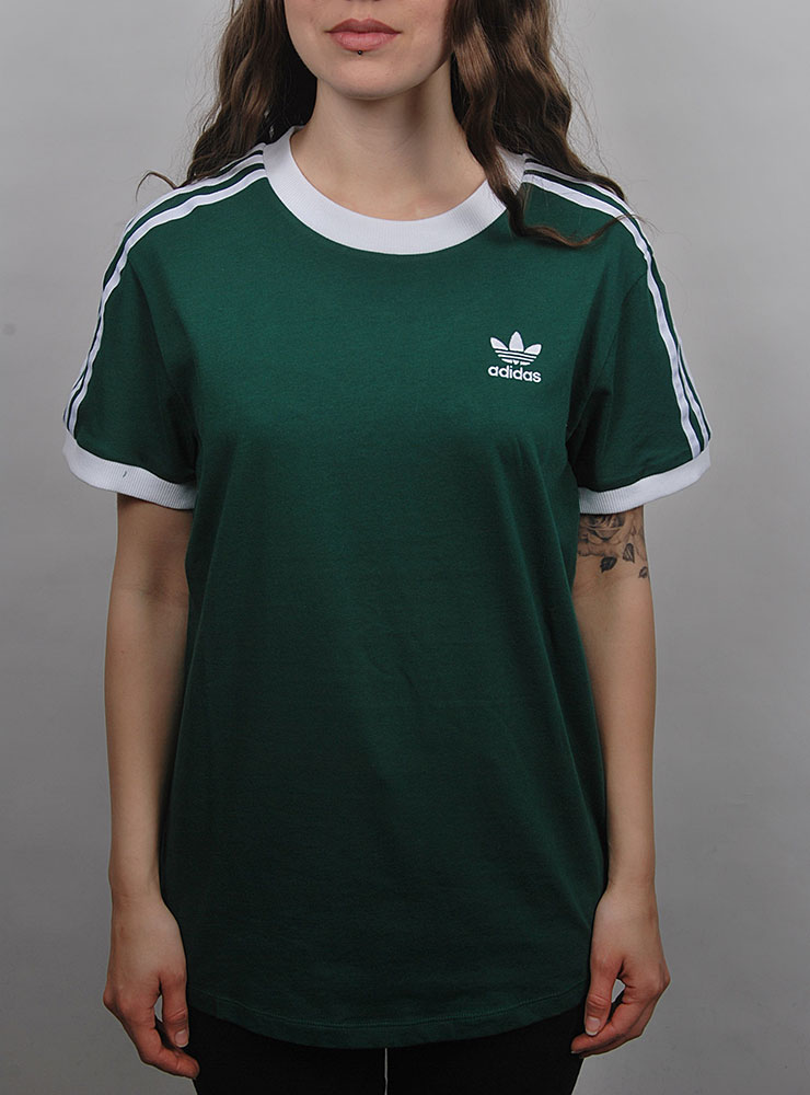 adidas 3 stripe t shirt womens burgundy
