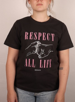 Dedicated Respect life Mysen tee Charcoal