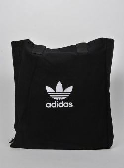 Adidas Adicolor shopper tote bag Black white
