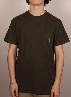 Revolution Loose fit pocket tee Army melange