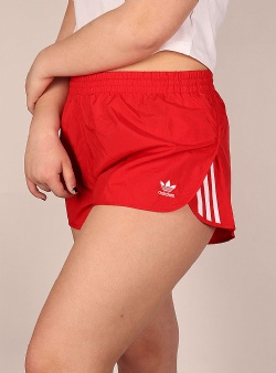 Adidas 3 stripes shorts w Scarlet