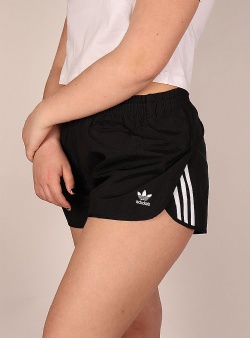 Adidas 3 stripes shorts w Black