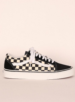 Vans Old skool Primary check black white
