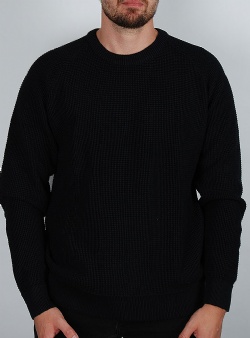 Dedicated Karlskrona transfer knit Black