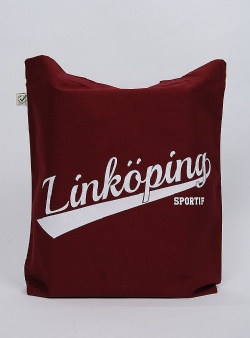 Sportif Linkping script tote bag Burgundy