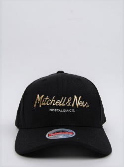 Mitchell and Ness Metallic weld redline snapback Black gold