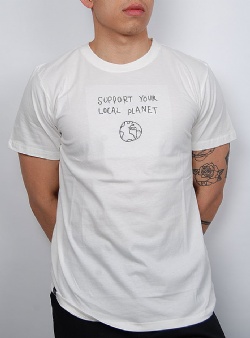 Dedicated Local planet tee Off white