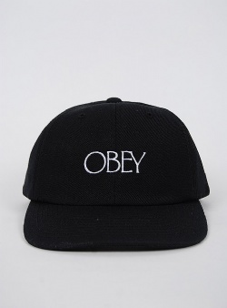 Obey Bishop 6 panel strapback Black