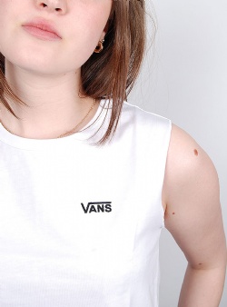 Vans Junior v muscle crop White