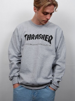 Thrasher Skate mag crew Grey