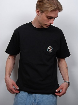 Vans Off the wall peace sign pocket tee Black