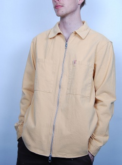Revolution Zipped loose fit overshirt Yellow