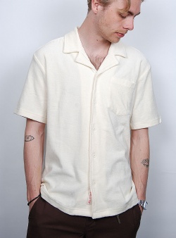 Revolution Terry cuban shirt Off white
