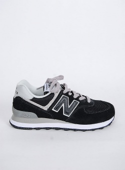 New Balance WL574EVB green leaf Black