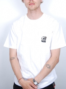 Vans Off the wall graphic pocket tee White skull