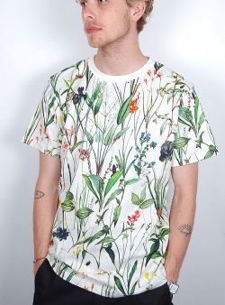Dedicated Flower field tee Off white whisper white