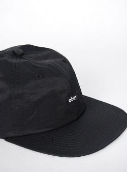 Obey Lowercase 6 panel Black