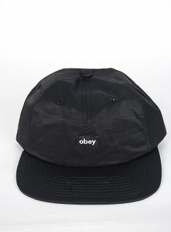 Obey Lowercase 6 panel Black