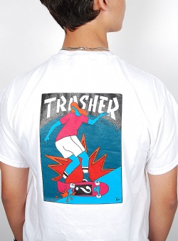 Thrasher Trasher hurricane tee White