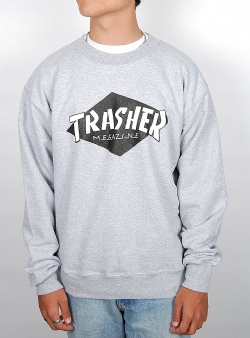 Thrasher Trasher crew Grey