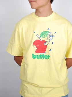 Butter Goods Worm tee Yellow