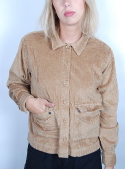 Dedicated Lima shirt corduroy Tiger brown