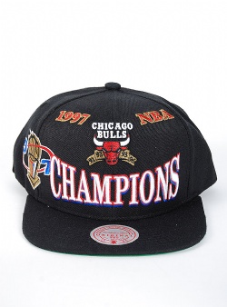 Mitchell and Ness Bulls NBA 97 champions Black