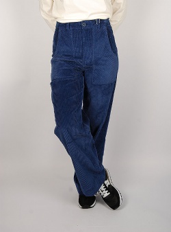 Dedicated Vara corduroy workwear pants Deep blue