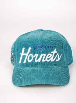Mitchell and Ness Hornets montage cord snapback Teal