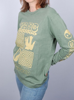 Vans Symbolism ls bff tee Duck green