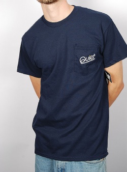 The Quiet Life Cursive pocket tee Navy