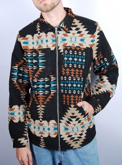 Revolution Overshirt zip Black Navajo