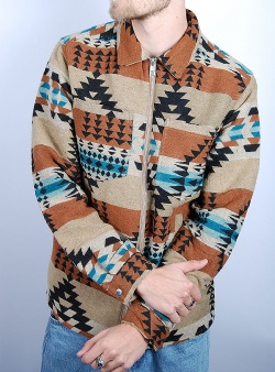 Revolution Overshirt zip Khaki Navajo