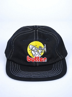 Butter Goods Brass 6 panel cap Black