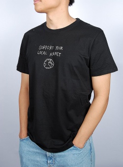 Dedicated Local planet tee Black