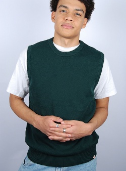 Revolution Loose knit vest Green