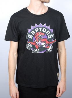 Mitchell and Ness Raptors team logo tee Black
