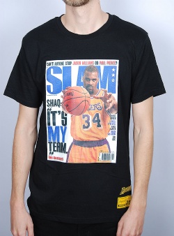 Mitchell and Ness Lakers Shaquille ONeal slam tee Black