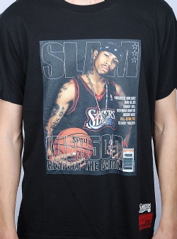 Mitchell and Ness 76ers Allen Iverson slam tee Black