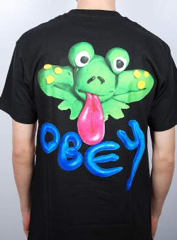 Obey Clay frog tee Black