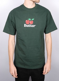 Butter Goods Apples logo tee Dark forest