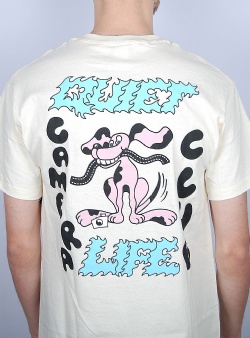 The Quiet Life Film dog tee Cream