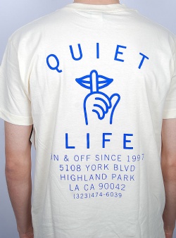 The Quiet Life Shhh shop tee Cream