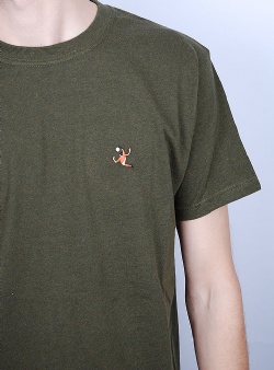 Revolution Kic regular tee Army melange