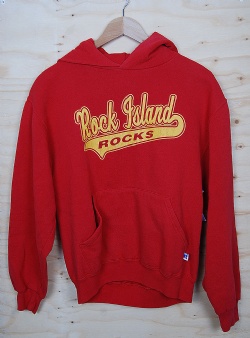 Sportif Vintage Rock island hood S, Red