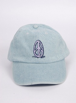 The Quiet Life Now and forever peace dad hat Light denim