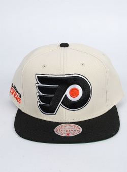 Mitchell and Ness Flyers vintage snapback Off white