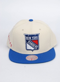 Mitchell and Ness Rangers vintage snapback Off white