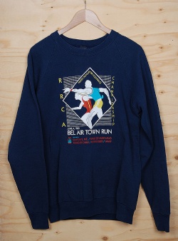 Sportif Vintage Bel air town run Crew XL, Blue